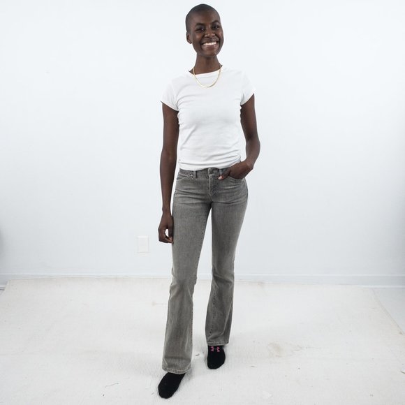 Tahari 2 Straight Leg Stretch Trouser Jeans Gray - Picture 11 of 11